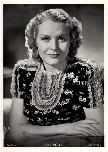 Foto Schauspielerin Hilde Krüger, Portrait