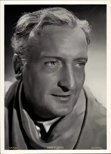 Foto Schauspieler Hans Albers, Portrait