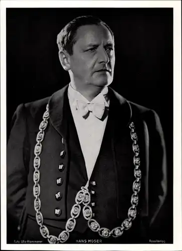 Foto Schauspieler Hans Moser, Portrait