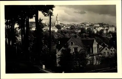 Ak Annaberg Buchholz Erzgebirge, Stadtpanorama, Glockenturm