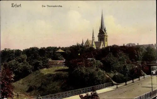 Ak Erfurt in Thüringen, Thomaskirche