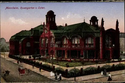 Ak Mannheim Rhein Neckar, Rosengarten