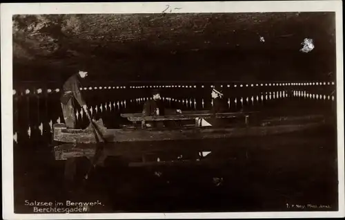 Ak Berchtesgaden in Oberbayern, Salzsee im Bergwerk