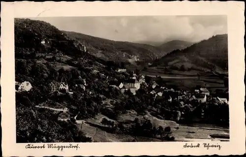 Ak Muggendorf Wiesenttal Fränkische Schweiz, Panorama vom Ort