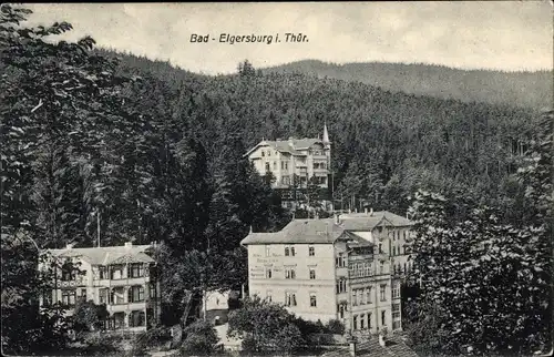 Ak Elgersburg in Thüringen, Teilansicht