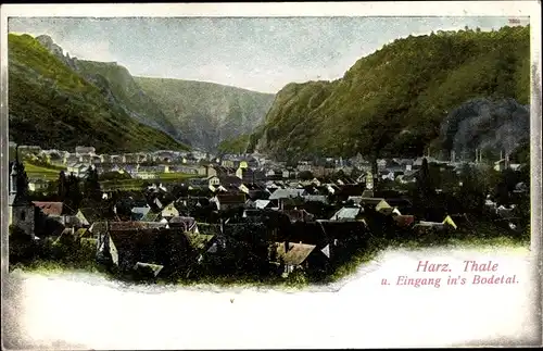 Ak Thale im Harz Sachsen Anhalt, Bodetal