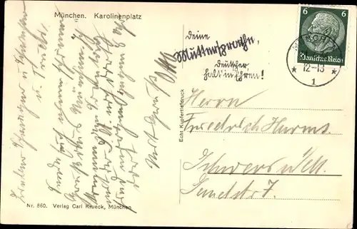 Ak München, Karolinenplatz