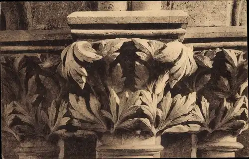 Ak Naumburg an der Saale, Dom, Kapitäle Westlettner