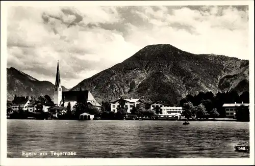Ak Rottach Egern in Oberbayern, Tegernsee, Teilansicht