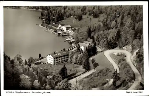 Ak Urfeld am Walchensee Kochel am See, Kesselbergstraße
