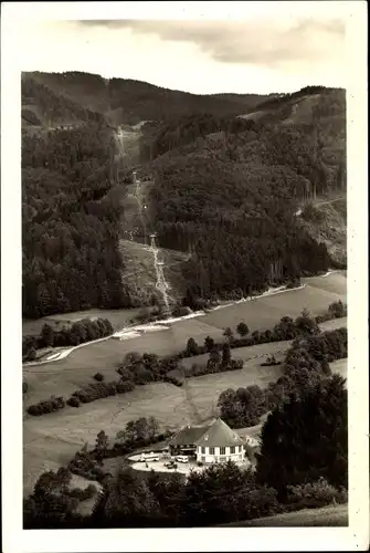 Ak Freiburg im Breisgau, Schauinsland, Schwebebahn