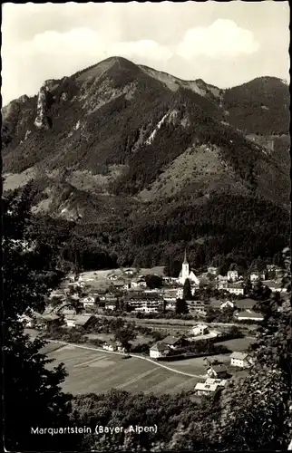 Ak Marquartstein im Chiemgau Oberbayern, Panorama mit Hochplatte