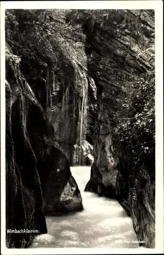 Ak Ramsau im Berchtesgadener Land Oberbayern, Wimbachklamm