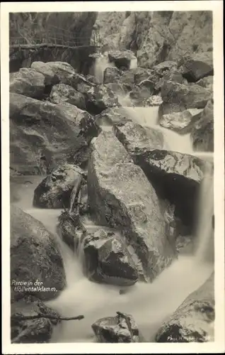 Ak Hammersbach Grainau, Höllentalklamm