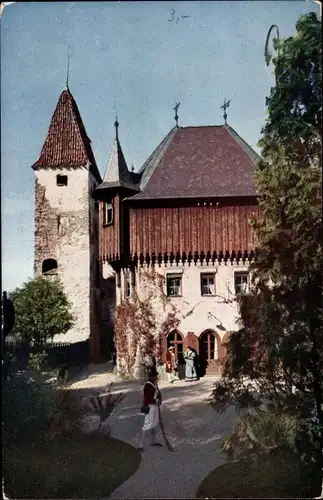 Ak Kempten im Allgäu Schwaben, Burghalde