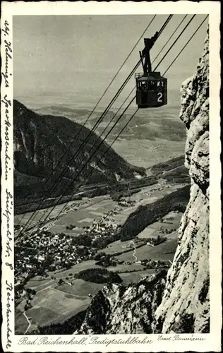 Ak Bad Reichenhall in Oberbayern, Predigtstuhl Bahn