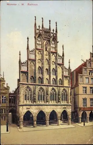 Ak Münster in Westfalen, Rathaus