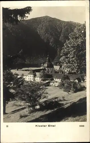 Ak Ettal Oberbayern, Kloster, Benediktinerabtei