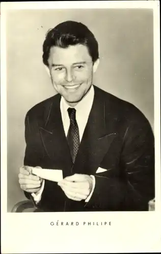 Ak Schauspieler Gérard Philipe, Portrait