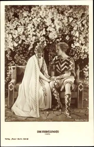 Ak Filmszene aus Die Nibelungen, I. Teil