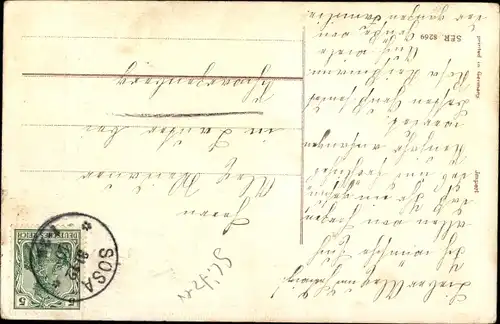 Präge Ak Glückwunsch Neujahr, Kinder, Glücksklee, Pilze, Vergissmeinnicht