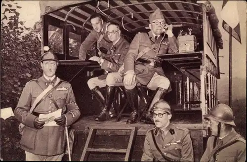 Ak Poste de Commandement aux Manoeuvres, Kommandeure des Manövers, Funker, 1939