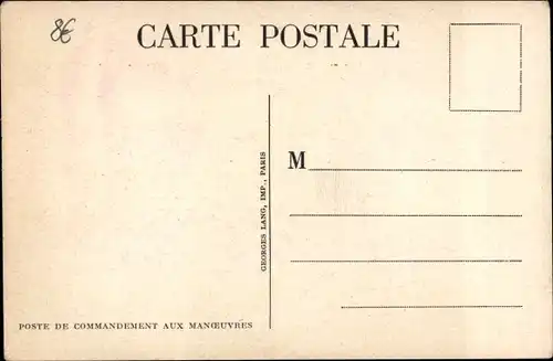 Ak Poste de Commandement aux Manoeuvres, Kommandeure des Manövers, Funker, 1939