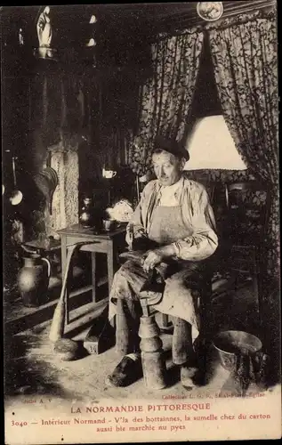 Ak La Normandie Pittoresque, Interieur Normand, Schuster