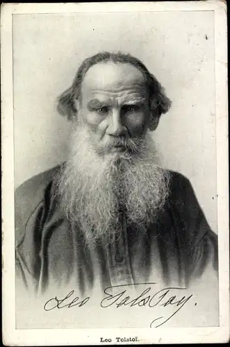Ak Russischer Schriftsteller Lew Nikolajewitsch Tolstoi, Portrait