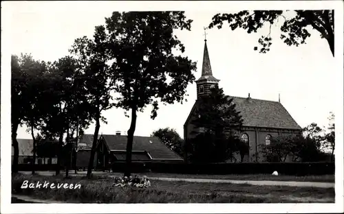 Ak Bakkeveen Friesland Niederlande, Kirche