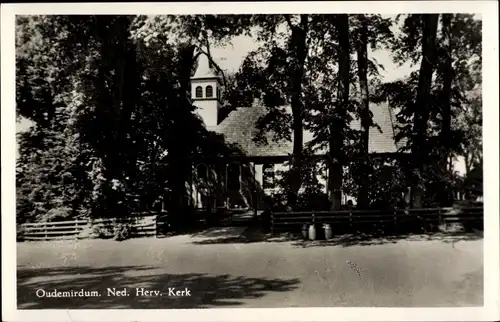 Ak Oudemirdum Friesland Niederlande, Ned. Herv. Kerk