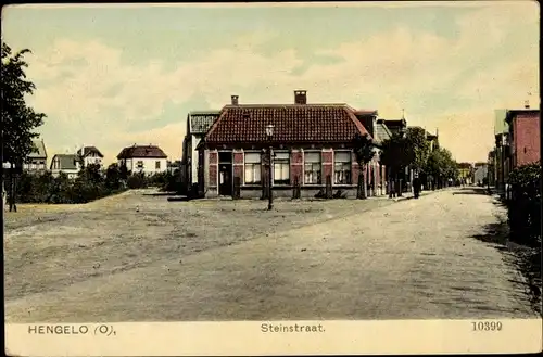 Ak Hengelo Overijssel Niederlande, Steinstraat