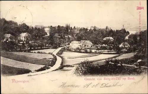 Ak Nijmegen Gelderland, Gezicht van Berg en Dal op Beek