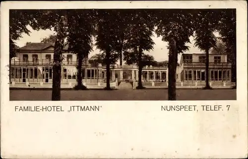 Ak Nunspeet Gelderland, Familie Hotel Ittmann