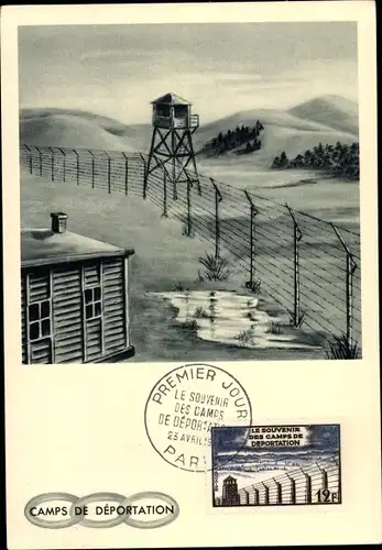 Ak Camp de Deportation, Anniversaire de la Liberation 1964