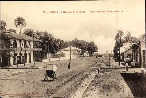 Ak Conakry Guinea, Boulevard du Commerce
