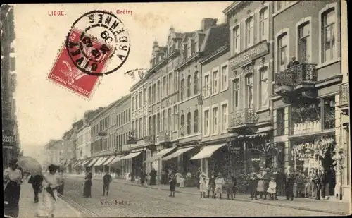 Ak Liège Lüttich Wallonien, Rue Gretry