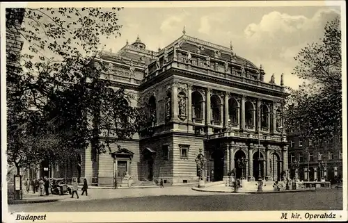 Ak Budapest Ungarn, Königliches Opernhaus