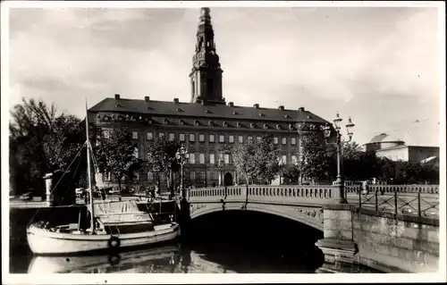 Ak København Kopenhagen Dänemark, Christiansborg Slot, Schloss