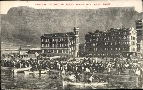 Ak Cape Town Kapstadt Südafrika, Arrival of Fishing Fleet, Rogge Bay