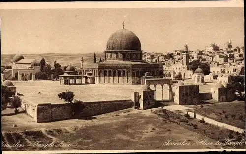 Ak Jerusalem Israel, Place du Temple, Dome of the Rock