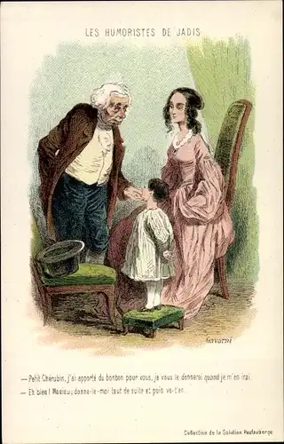 Künstler Ak Gavarni, Les Humoristes de Jadis, Petit Cherubin, j'ai apporte...