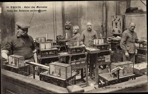 Ak Paris, Hotel des Monnaies, Salle des Balances automatiques