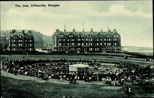 Ak Margate Kent England, The Oval, Cliftonville