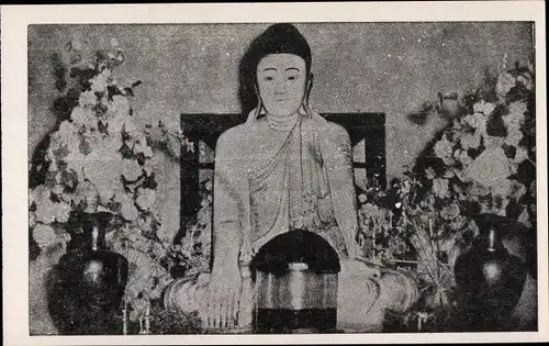 Ak Sarnath Indien, Buddha Image, in Chinese Temple