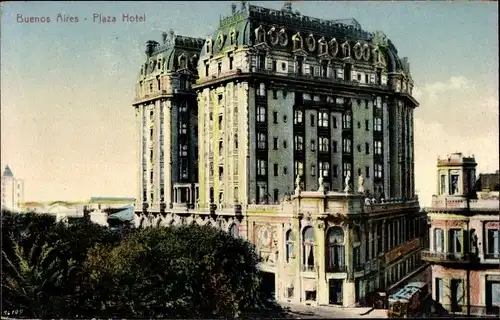 Ak Buenos Aires Argentinien, Plaza Hotel
