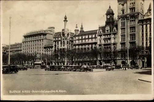 Ak Buenos Aires Argentinien, Avenida Leandro N. Alem