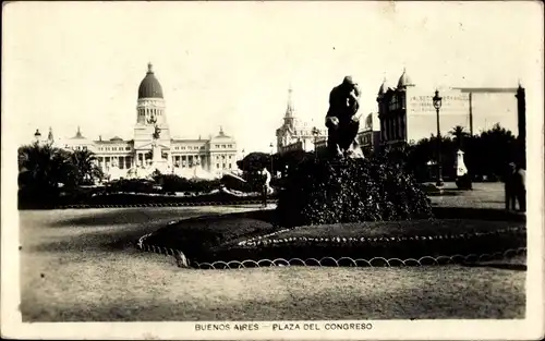 Ak Buenos Aires Argentinien, Plaza del Congreso
