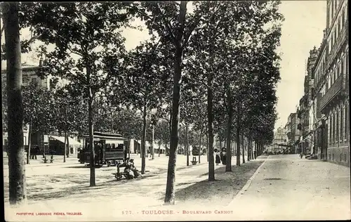 Ak Toulouse Haute Garonne, Boulevard Carnot