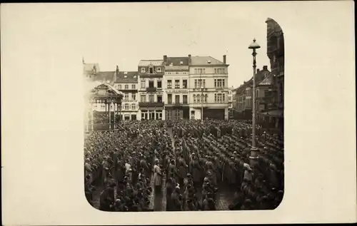 Foto Ak Oostende Ostende Westflandern, Deutscher Feldgottesdienst zum Kaisergeburtstag 1915